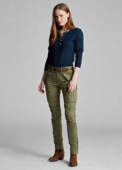 Women's Ralph Lauren Stretch Skinny Cargo Pants | 132095DXC